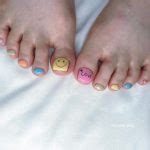 40 Eye-Catching Toe Nail Art Designs : Skittle Toe Nails