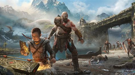 Atreus and Kratos God of War 4 Ps4 4K #10901