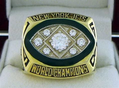 1968 New York Jets NFL Super Bowl Championship Ring Free shipping ...