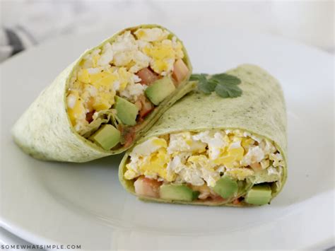 Breakfast Wrap Healthy Breakfast - Somewhat Simple .com