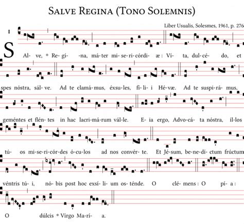 Salve Regina (Tonus Solemnis) - Gregorianum.org