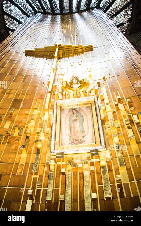 Our Lady of Guadalupe, Basilica de Guadalupe, Mexico City, Mexico Stock ...