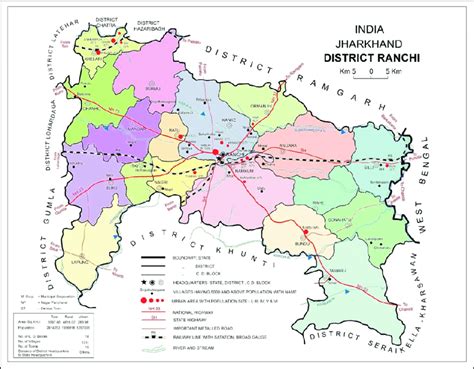 Administrative Map of Ranchi District | Download Scientific Diagram