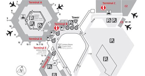 Map of Berlin airport transportation & terminal