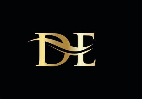 DE Letter Linked Logo for business and company identity. Initial Letter ...