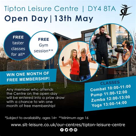 Tipton Leisure Centre's Open Day 13th May | Sandwell Leisure Trust