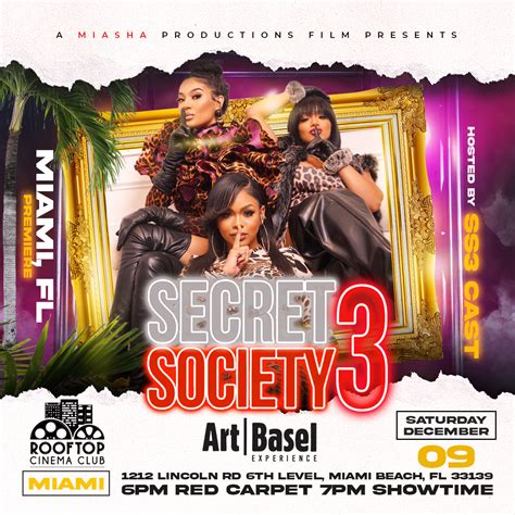 Secret Society 3 Miami Movie Premiere | Secretsociety