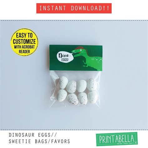 EASTER FUN Dinosaur Eggs Printables EDITABLE Easter Dino Eggs - Etsy