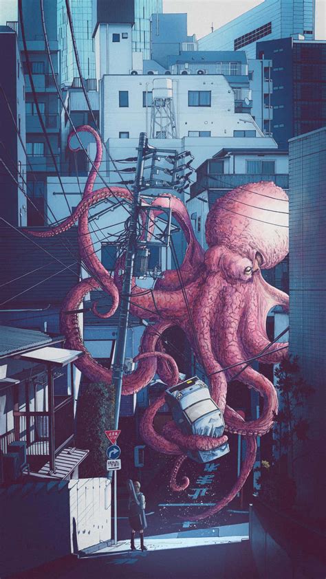 Download Majestic Deep Sea Octopus | Wallpapers.com