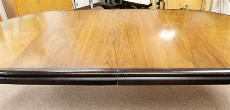 Mid-Century Modern Rosewood Expandable Dining Dinette Table Dunbar ...