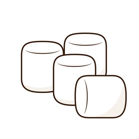 Marshmallow cartoon vector. Marshmallow logo design. Marshmallow icon. 8128770 Vector Art at ...