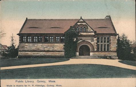 Public Library Quincy, MA Postcard