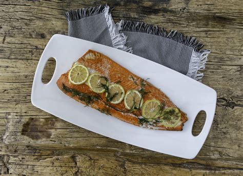 Slow roasted sockeye salmon with lemon and dill is simple to put together and completely delicious!