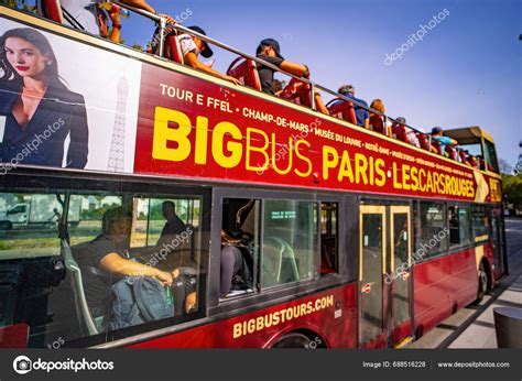 Big Bus Tour Paris Famous Sightseeing Tour Paris France September ...