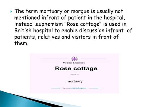 Mortuary service in hospital | PPT