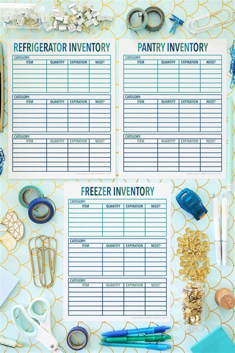 The Best Food Inventory Printables to Organize Your Kitchen