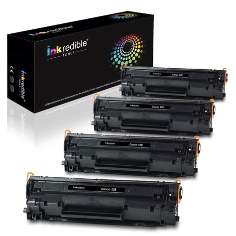 Canon 128 Compatible Black Toner Cartridge - 4/Pack (3500B001AA) - Inkredible Toner™