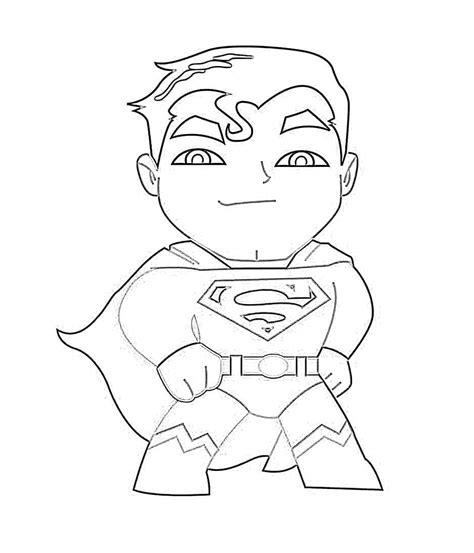 Cool Chibi Superman coloring page - Download, Print or Color Online for ...