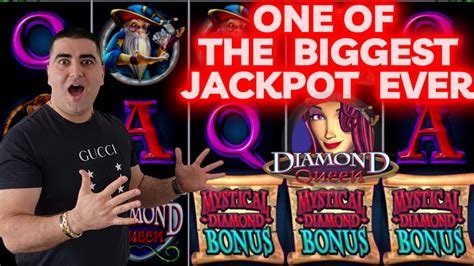 One Of THE BIGGEST JACKPOTS Ever On Diamond Queen Slot Machine - Winning Mega Buck On Slot ! | I ...