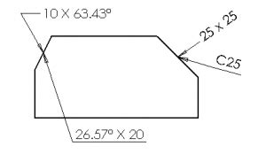 How to insert chamfer dimension in SOLIDWORKS Drawing - IME Wiki