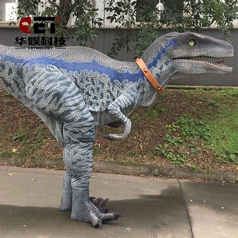 Dino Suit Blue Raptor Costume for Adult Mechanical Dinosaur Costume ...