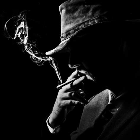 Smoker in Backlight Photography by Carlos Labrador | Saatchi Art