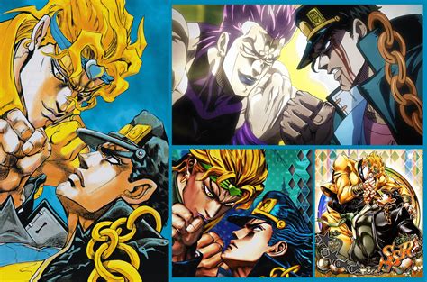 Famous cover of Jotaro vs DIO recreated in anime and games : StardustCrusaders