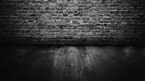 Black and white brick wallpaper - SF Wallpaper