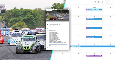 2023 Oulton Park Events Calendar - All headline & club events