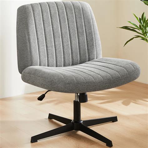 Buy Sweetcri Office Chair No Wheels - Armless Desk Chair No Wheels Cross Legged Office Chair ...