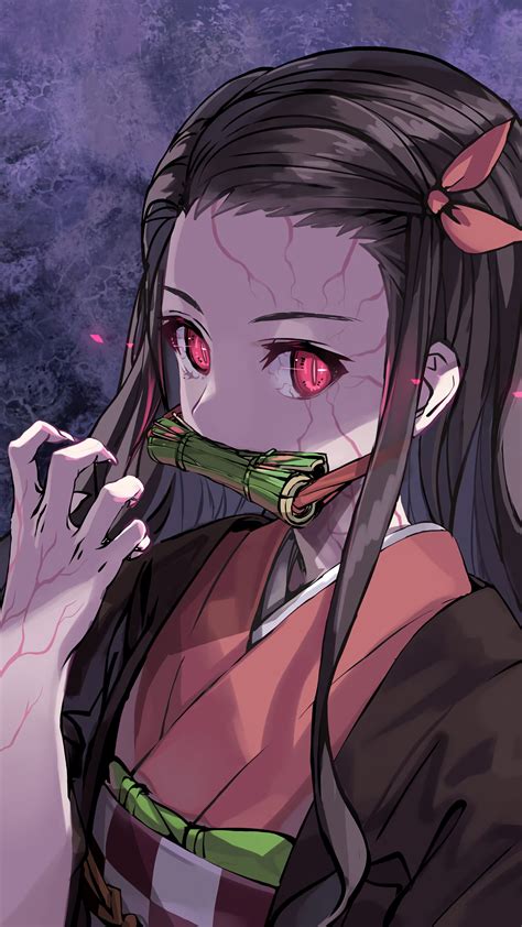 Nezuko Demon Blood Art 4K Wallpaper