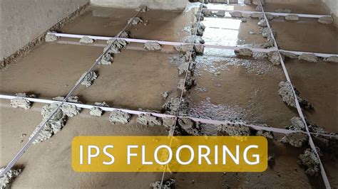 IPS FLOORING | Cement Concrete Flooring | PVC Strip Fixing | Live From ...