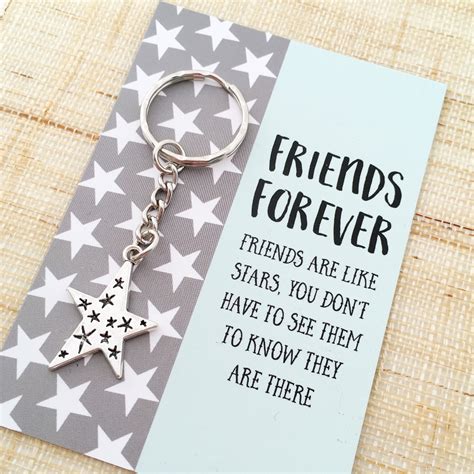 Made by Laura Jane | Friends Are Like Stars Keyring