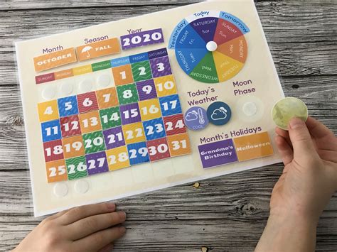 Circle Time Perpetual Calendar. Printable Circle Time Kindergarten, Pre ...