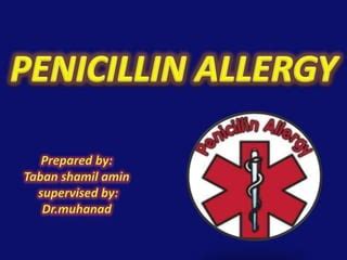 penicillin allergy | PPT