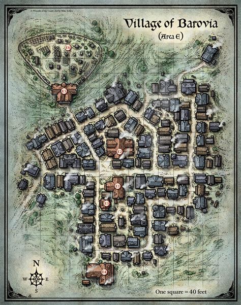 Mike Schley's Portfolio - Village of Barovia Map