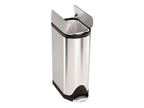 Simplehuman - Trash can - butterfly - 7.9 gal - foot pedal - stainless ...