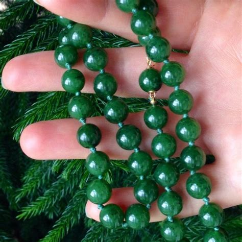 Green Jade Necklace - Etsy