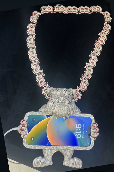 Polo G Showing Off World's First iPhone Chain | Iced Up London