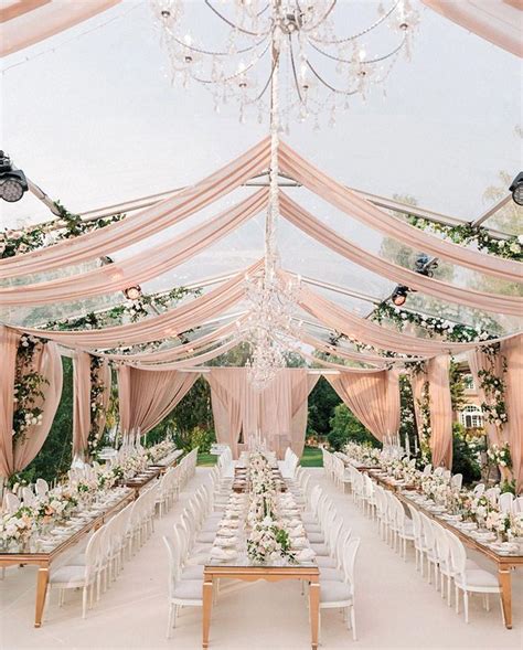 dreamy blush draped tented wedding reception ideas Tent Wedding Reception, Wedding Draping ...