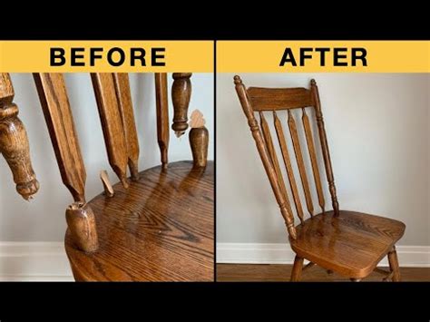 Broken Chair Back Repair with a Lathe, Shave Horse & Furniture Restoration Skills - Fixing ...