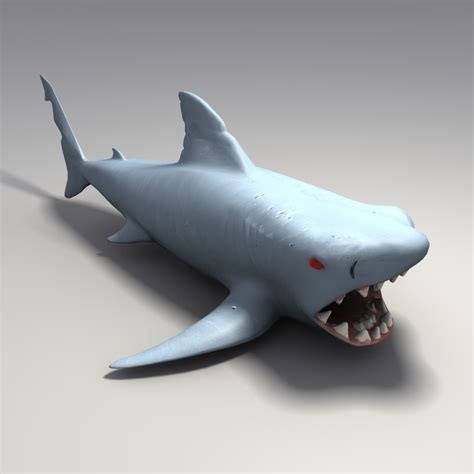 3d model toy rubber shark