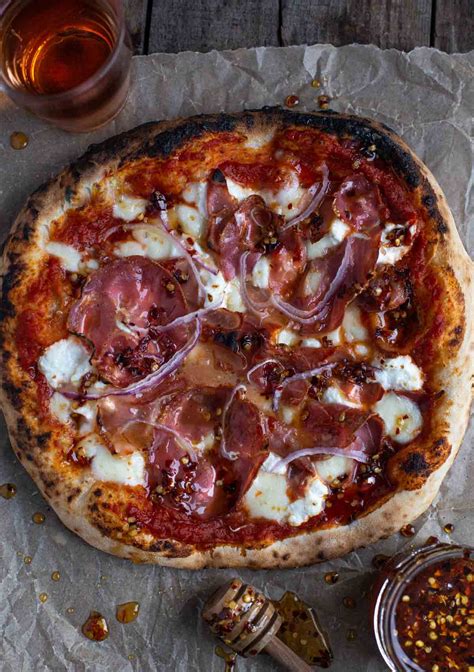 Hot Honey Pizza with Prosciutto and Ricotta - Vindulge