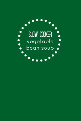Slow Cooker Vegetable Bean Soup (Vegan) - One Lovely Life