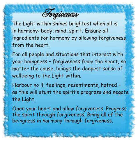 “Forgiveness” – channelled spiritual message from The Circle of The ...