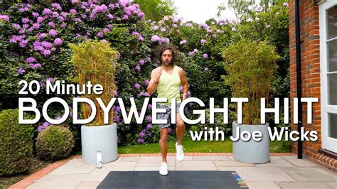 NO EQUIPMENT HIIT Workout!! 20 Moves in 20 Minutes | Joe Wicks Workouts ...