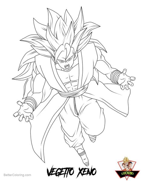 Vegito Coloring Pages Coloring Pages