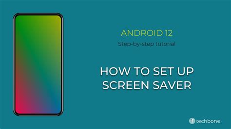 How to Set up Screen saver [Android 12] - YouTube