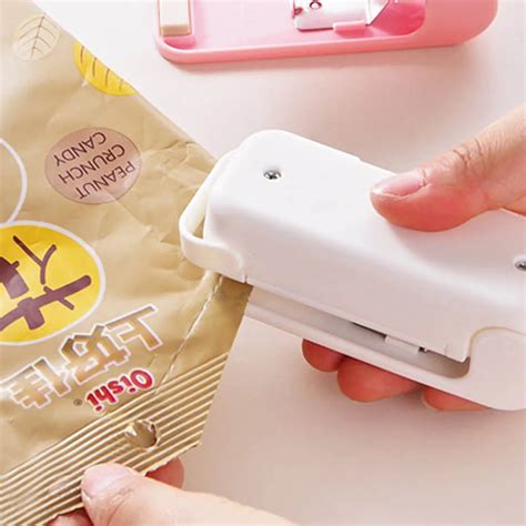 9*4*6CM magic sealer Portable Mini Sealing Machine Edible Plastic Bag ...