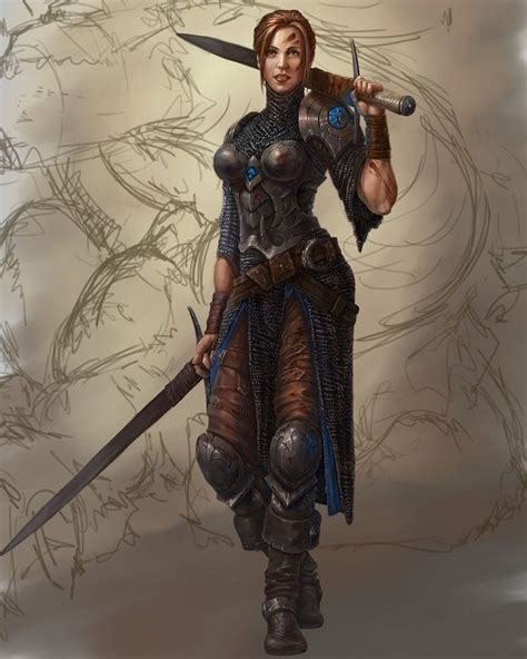 Pin by Razir 6112 on Fem Human Melee | Character portraits, Warrior woman, Female fighter